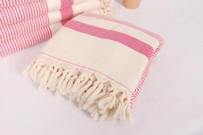 Gift For Coworker, Throw Blanket, Bridal Shower Gift, Gift For Wedding Day, Shower Curtain, 88x80 Cotton Striped Towel, Bachelorette Party Favors - 5