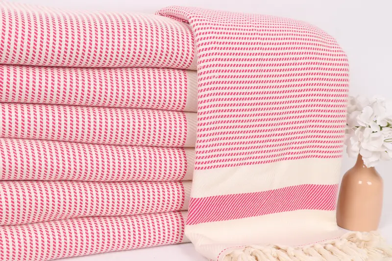 Gift For Coworker, Throw Blanket, Bridal Shower Gift, Gift For Wedding Day, Shower Curtain, 88x80 Cotton Striped Towel, Bachelorette Party Favors - 2