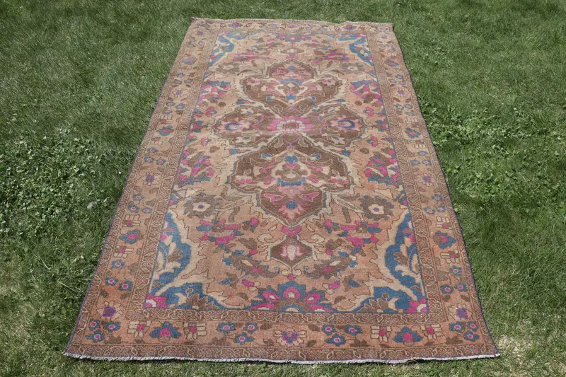 Alfombra Animal Print Marrón Rosa 12x21m