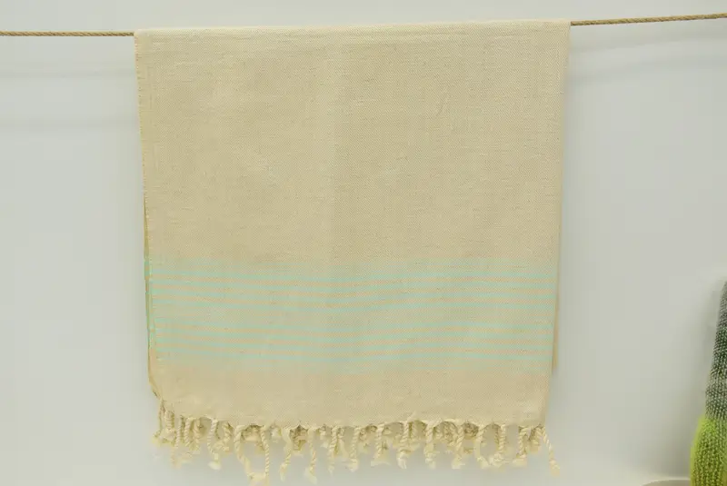 Travel towel, Gift For Him, Personalized Towel Gift, Friends Beach Towel, Personalized Turkish Towel, 68x40 Linen Striped Towel, Bridesmaid Favors - 6