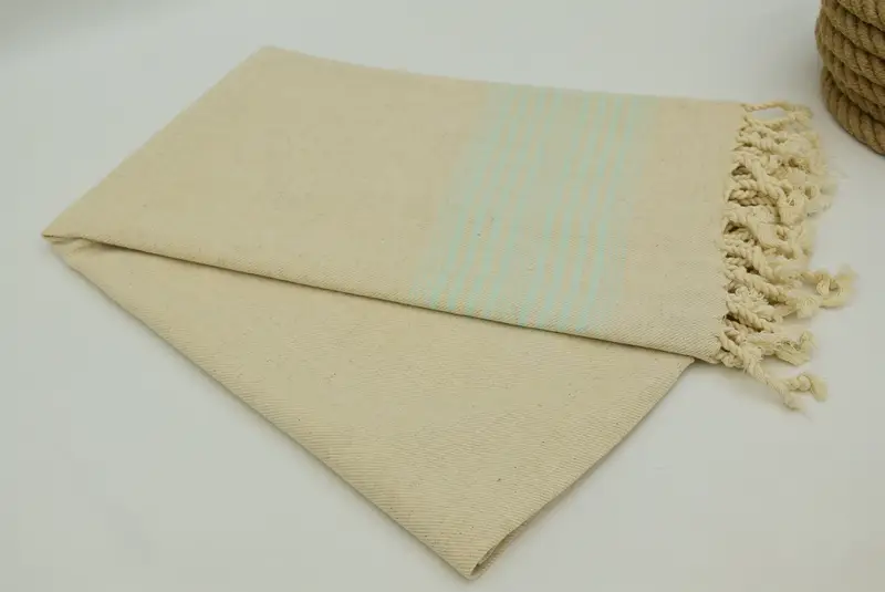 Travel towel, Gift For Him, Personalized Towel Gift, Friends Beach Towel, Personalized Turkish Towel, 68x40 Linen Striped Towel, Bridesmaid Favors - 3