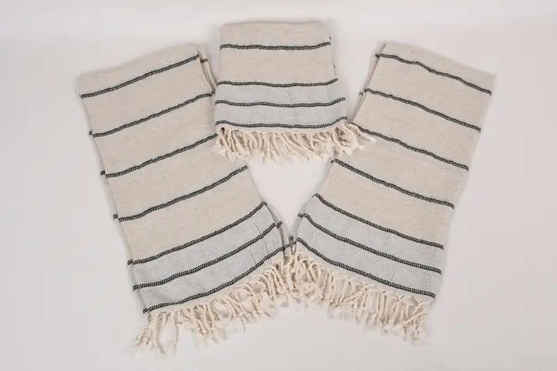 Türkischer Handtuch, Hochzeitstagsgeschenk, Geschenke für ihn, Brautpartygeschenke, Küchentuch, türkisches Geschirrtuch, 40x20 Leinen gestreiftes Handtuch - 6