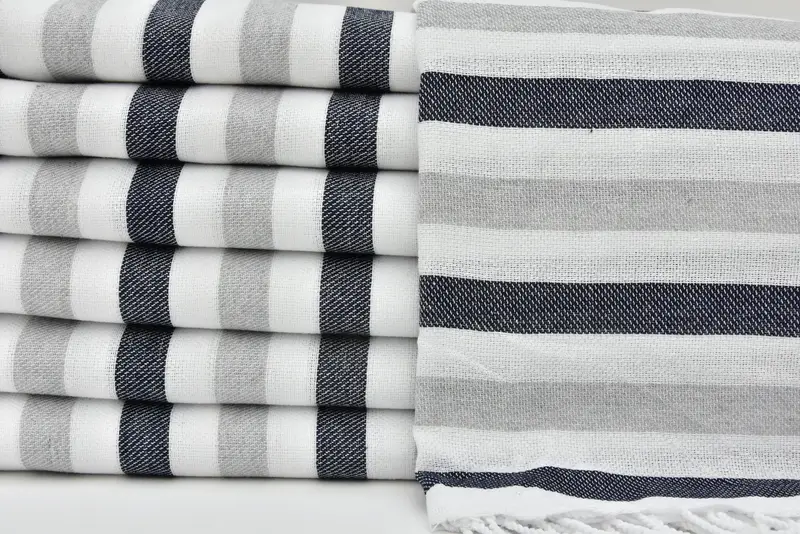 Spa Towel, Employee Gifts, Bachelorette Party Gift, Turkish Towel Set, Bath towel, Quick-dry peshtemal, 70x40 Cotton Striped Towel, Organic Towel - 6