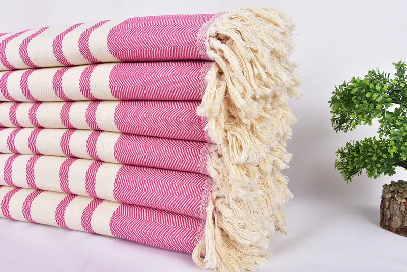 Personalized Gifts, Woven Blanket, Woven Throw Blanket, 96x80 Cotton Herringbone Towel, Anniversary Gift For Her, Custom Shower Curtain - 3