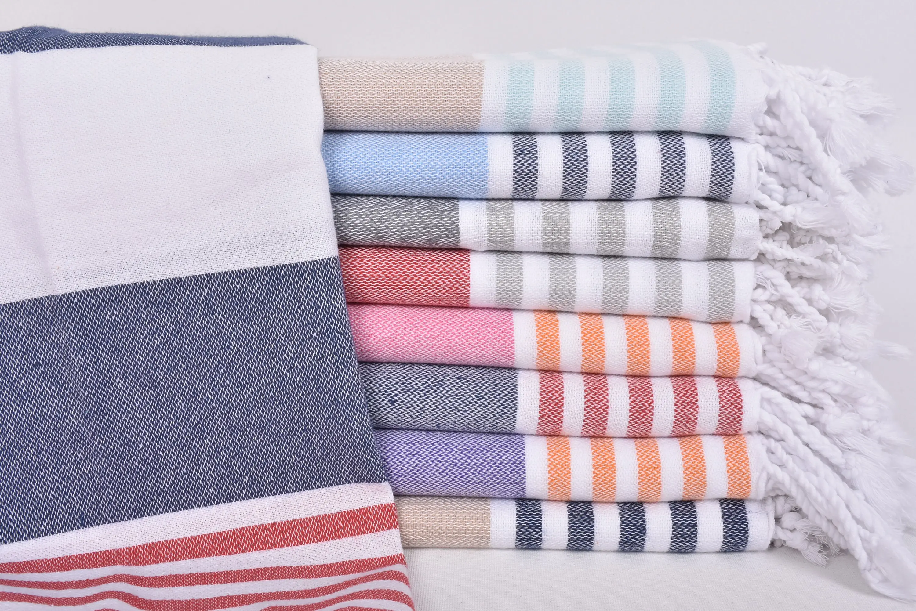 Kitchen Towel Organic Cotton Blue, Hand Towel 24x36 Inches - 1
