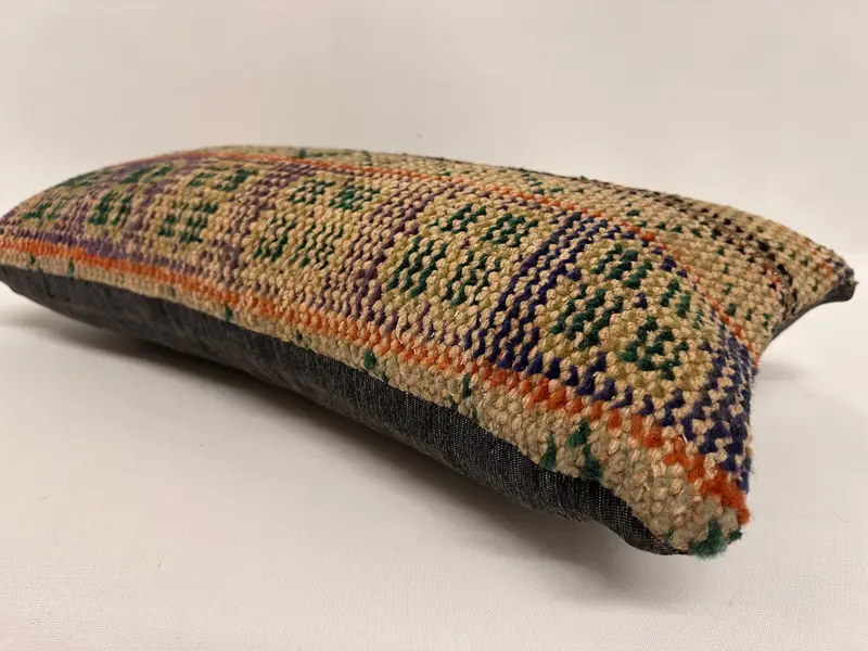 12x24 Beige Pillow Sham, Interior Designer Pillow, Aztec Pillow Sham, Cushion Case, Pillow for Sofa, Sofa Pillow, Kilim Pillow, Couch Pillow - 6