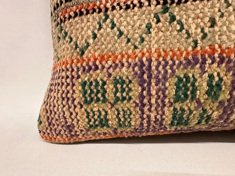 12x24 Beige Pillow Sham, Interior Designer Pillow, Aztec Pillow Sham, Cushion Case, Pillow for Sofa, Sofa Pillow, Kilim Pillow, Couch Pillow - 2