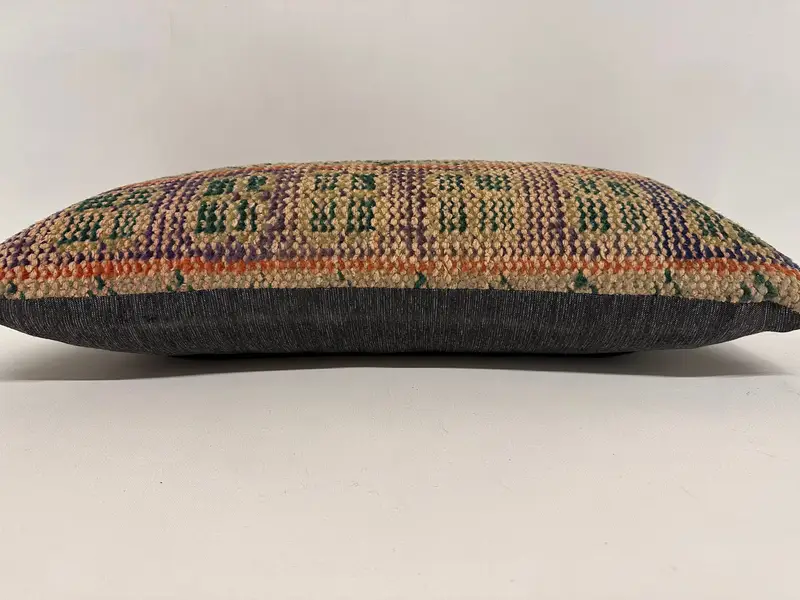 12x24 Beige Pillow Sham, Interior Designer Pillow, Aztec Pillow Sham, Cushion Case, Pillow for Sofa, Sofa Pillow, Kilim Pillow, Couch Pillow - 5