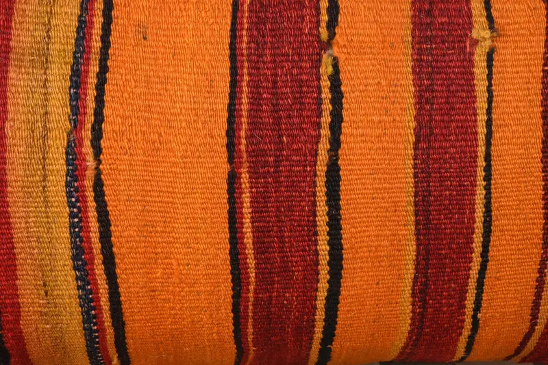 Ottoman Cushion Cover, Antique Pillows, Pillow Sham, 12x24 Orange Cushion Cover, Throw Kilim Pillow, Kilim Cushion Sham - 3