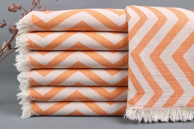 Personalized Turkish Beach Towel Beige, 34x71 Inches