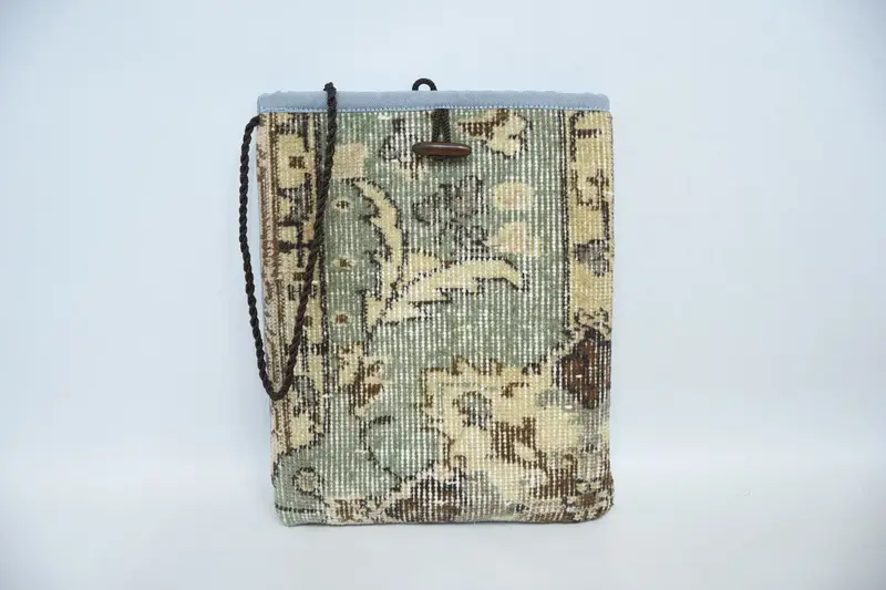 Bolso de hombro de lana Steampunk con motivo vintage, bolso Kilim