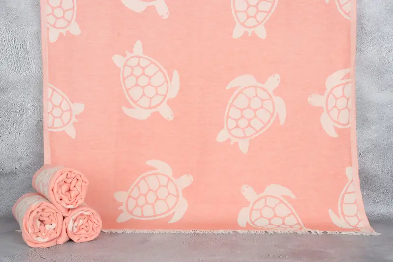 Custom Gifts, Best Friend Wedding Gift, Bath towel, Bachelorette Party Gifts Bridesmaids, Soft towel, 70x40 Cotton Tortoise Design Towel - 1