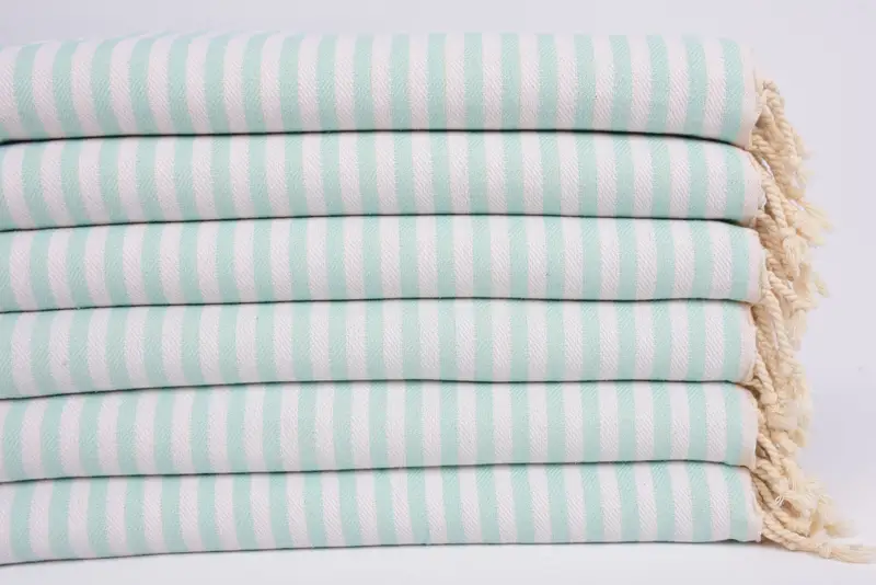 Best Wedding Gift, Gift For The Home, Monogram Hand Towel, Personalized Dish Towel, Bathroom Towels, Gift Towel, 40x18 Cotton Striped Towel - 3