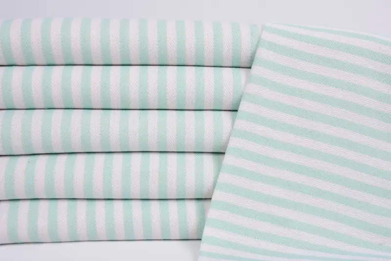 Best Wedding Gift, Gift For The Home, Monogram Hand Towel, Personalized Dish Towel, Bathroom Towels, Gift Towel, 40x18 Cotton Striped Towel - 2