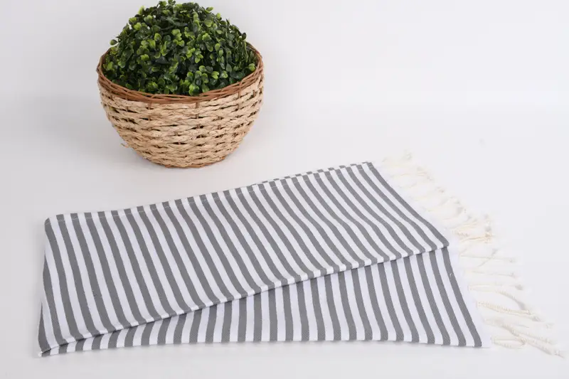 40x18 Baumwollstreifentuch, maßgeschneidertes Hochzeitsgeschenk von Brautjungfer, Badezimmertücher, Badezimmer Handtuch, kleine Badetücher, personalisiertes Geschenk - 4