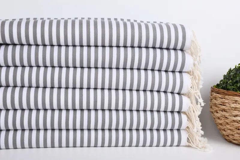 40x18 Baumwollstreifentuch, maßgeschneidertes Hochzeitsgeschenk von Brautjungfer, Badezimmertücher, Badezimmer Handtuch, kleine Badetücher, personalisiertes Geschenk - 2
