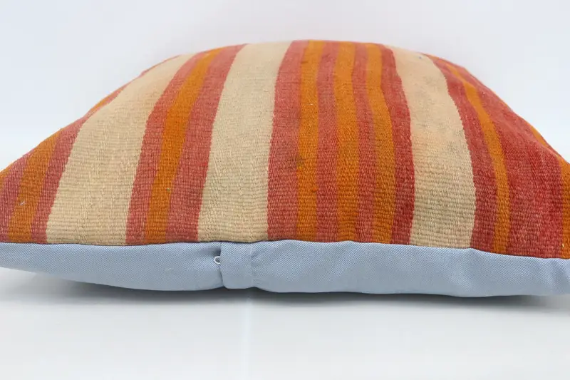 Throw Kilim Pillow, Pillow Case, Cozy Throw Pillow Sham, 28x28 Red Cushion Case, Vintage Kilim Pillow, Gift Pillow, Outdoor Throw Pillow Sham - 5