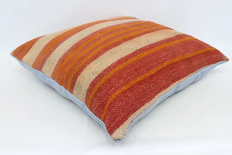 Throw Kilim Pillow, Pillow Case, Cozy Throw Pillow Sham, 28x28 Red Cushion Case, Vintage Kilim Pillow, Gift Pillow, Outdoor Throw Pillow Sham - 6