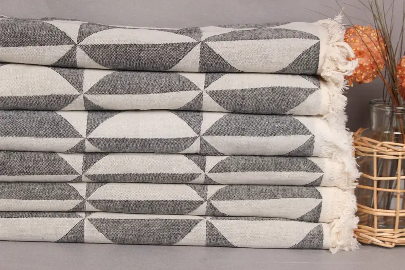 Turkish Towel Personalized, Bachelorette Party Gifts Bridesmaids, Custom Gift, Spa Gift, 70x40 Cotton Geometric Towel, Sand-resistant towel - 3