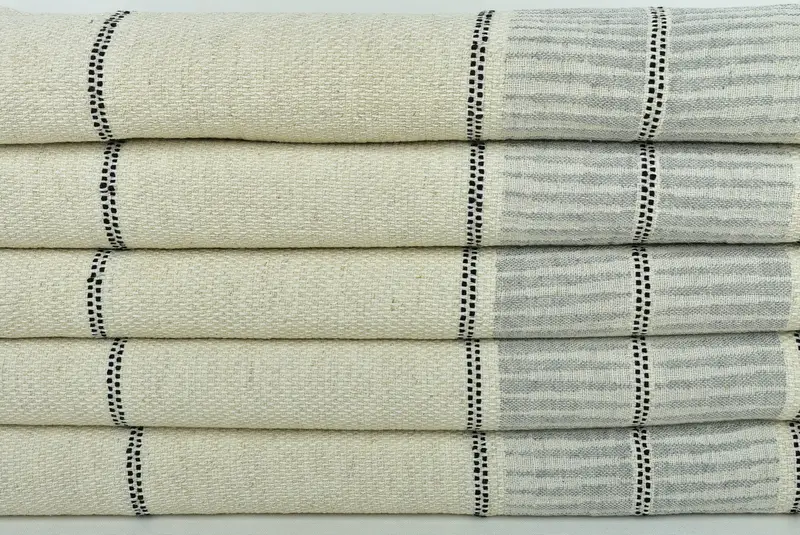 Bachelorette Beach Towel, Large Turkish Towel, Towel With Name, 70x40 Linen Striped Towel, Gift For Coworker, Personalized Towel, Turkish bath towel - 2