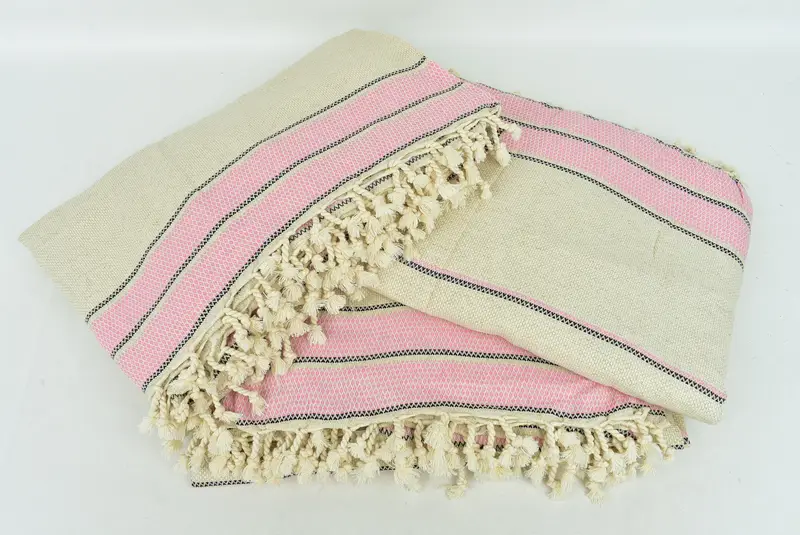 104x96 Cotton Striped Towel, Turkish Beach Blanket, Best Friend Wedding Gift, Couch Blanket, Wedding Favors, Throw Blanket, Custom Blanket - 6