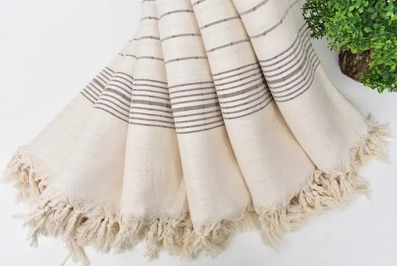 Bridesmaid Gift Towel, 70x40 Cotton Striped Towel, Wedding Gifts Towel, Quick-dry peshtemal, Bachelor Gift, Bachelorette Party Gifts For Bride - 4