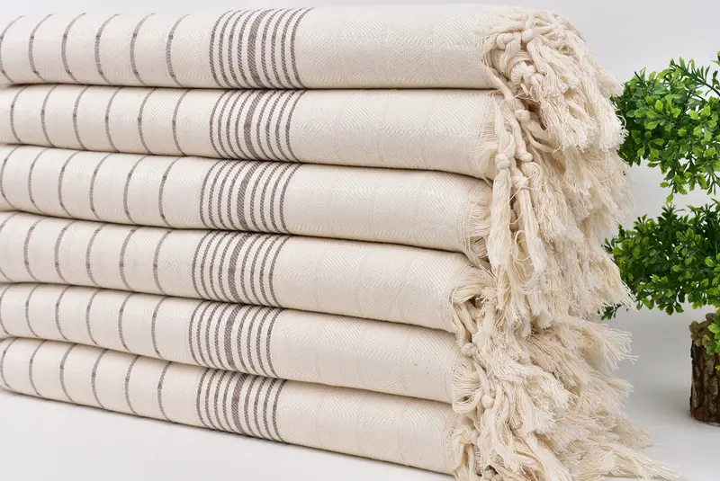 Bridesmaid Gift Towel, 70x40 Cotton Striped Towel, Wedding Gifts Towel, Quick-dry peshtemal, Bachelor Gift, Bachelorette Party Gifts For Bride - 3