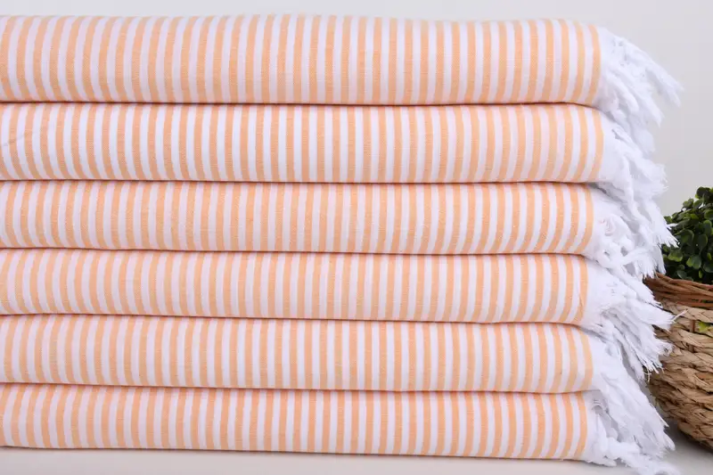 68x36 Cotton Striped Towel, Valentines Day Gift, Handwoven Turkish Towel, Quick-dry peshtemal, Bachelorette Towel, Custom Wedding Gift, Luxury towel - 2