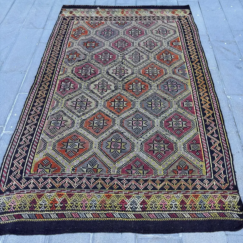 Sarı Ombré Halı, 6x10 ft Canlı Yaşam Alanı Vurgusu