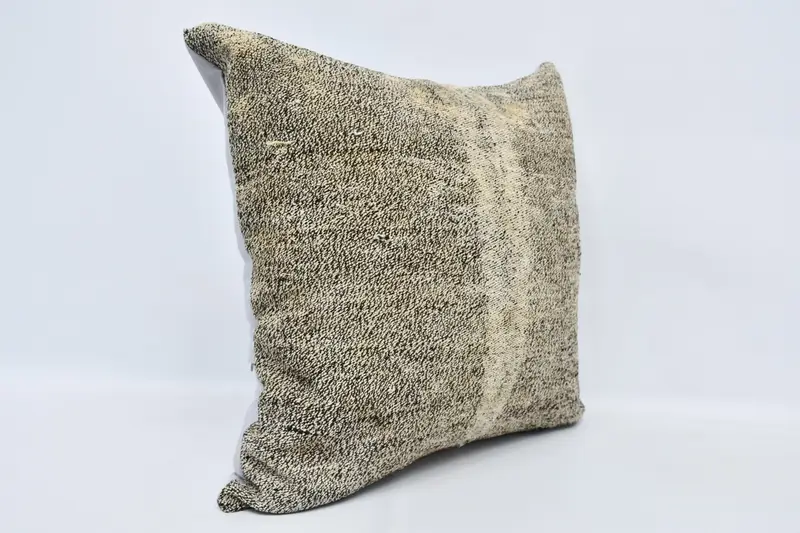 Antika yastıklar, bahçe yastık kapağı, yastık kılıfı, vintage yastık, bohem yastık yastığı kapağı, 24x24 bej yastık, kanepe için yastık - 3