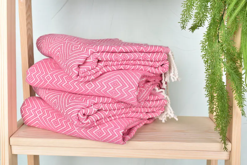 Gift For The Home Decor, Turkish Bath Towel USA, Turkish towel, Beach towel, Personalized Towel, Best Friend Gift Ideas, 76x40 Cotton Diamond Towel - 7