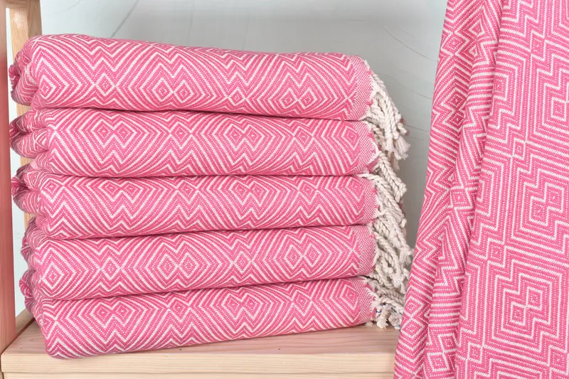 Gift For The Home Decor, Turkish Bath Towel USA, Turkish towel, Beach towel, Personalized Towel, Best Friend Gift Ideas, 76x40 Cotton Diamond Towel - 1