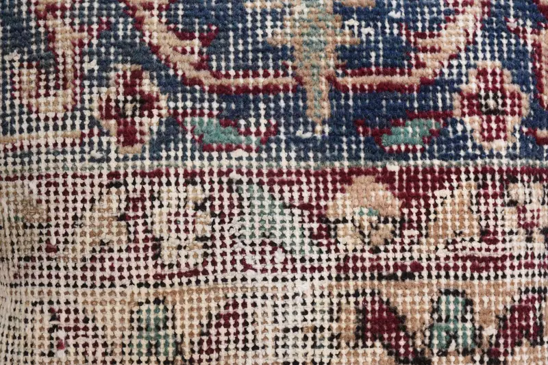Turkish Pillow, Garden Cushion Cover, Vintage Kilim Pillow, Pillow Sham, Handmade Rug Seat Cushion, Home Decor Pillow, 14x14 Blue Pillow Case - 3