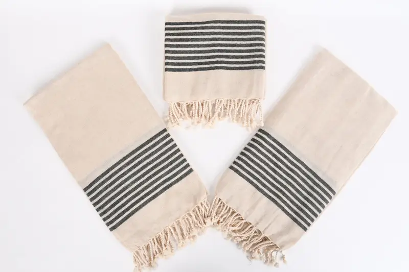 Personalized Turkish Beach Towel, Bachelorette Party Favors, Turkish hand towel, 70x38 Linen Striped Towel, Halloween Gifts, Turkish towel - 5