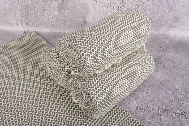 Custom Towel, 70x40 Cotton Diamond Towel, Wedding Gifts Towel, Engagement Gift, Embroidered Beach Towel, Turkish Towel Bulk, Bridesmaid Gift - 7