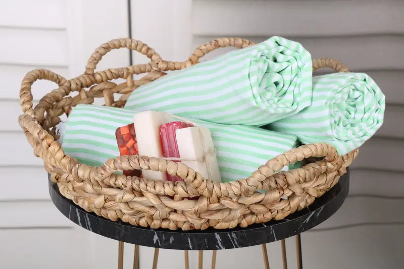 68x36 Cotton Striped Towel, Bachelorette Party Gifts Bridesmaids, Wedding Hand Made Gift, Monogram Turkish Towel, Christmas Gift, Soft towel - 4