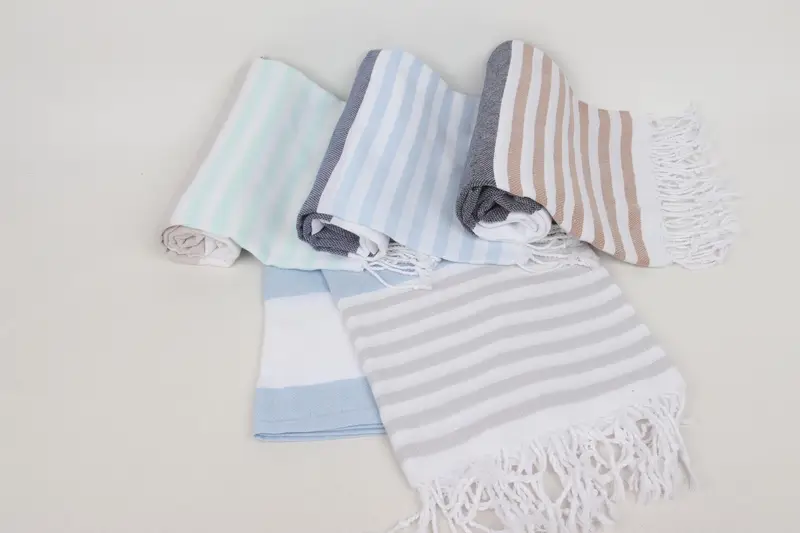 Thin towel, Home Decor Towel, Turkish bath towel, Girls Weekend Getaways Gifts, 70x40 Cotton Striped Towel, Bachelor Party Favors, Beach Towel Bulk - 4