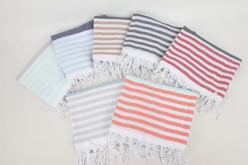 Thin towel, Home Decor Towel, Turkish bath towel, Girls Weekend Getaways Gifts, 70x40 Cotton Striped Towel, Bachelor Party Favors, Beach Towel Bulk - 3