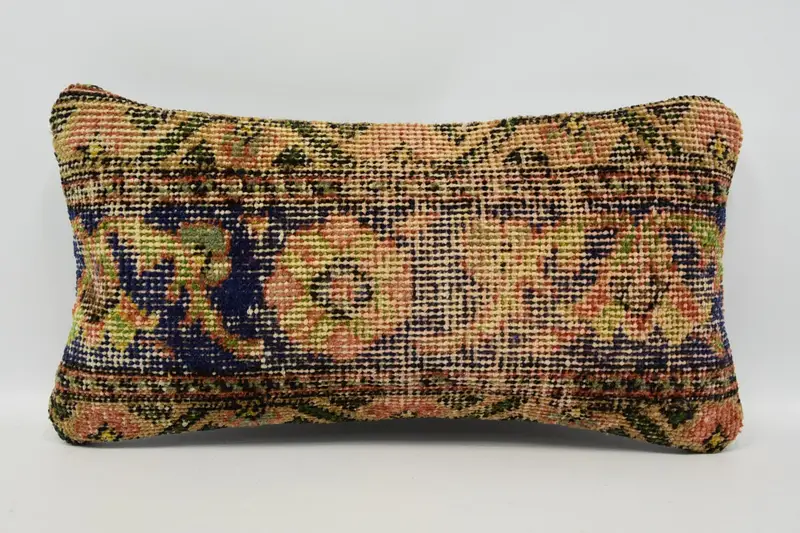 Wool Southwestern Vintage Cushion Cover, Holiday Gift Blue Gift Pillow Sham - 1