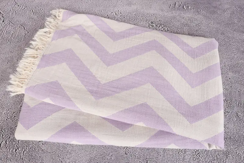 Christmas Favors, Turkish towel, Peshtemal Towel, Hammam Towel USA, 70x40 Cotton Zigzag Design Towel, Beach Theme Wedding Gift, Custom Gift - 6