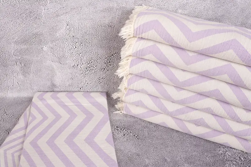 Christmas Favors, Turkish towel, Peshtemal Towel, Hammam Towel USA, 70x40 Cotton Zigzag Design Towel, Beach Theme Wedding Gift, Custom Gift - 2