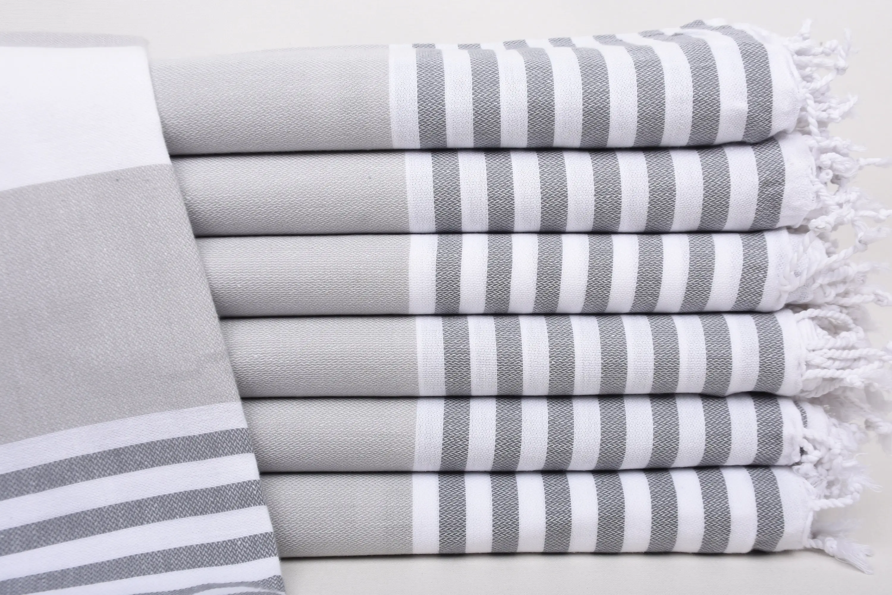 Bachelorette Party Towel Gray-Dark Gray Striped, 70x40 Inches - 1