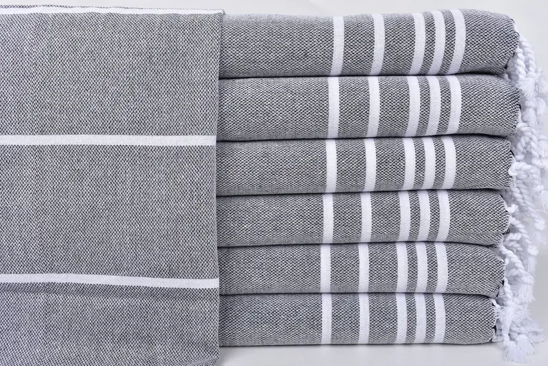 Personalized Wedding Gift For Couple, 38x18 Cotton Striped Towel, Travel Towel, Personalized Gift, Turkish Hand Towel, Monogram Kitchen Towel - 1