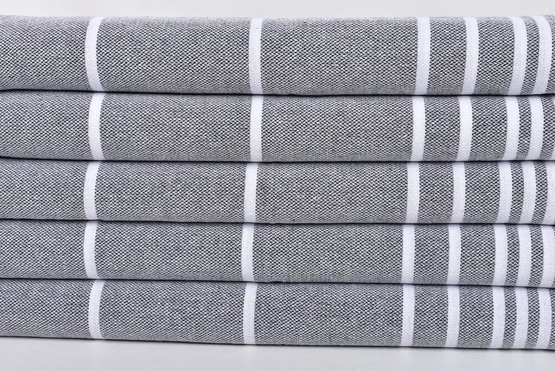 Personalized Wedding Gift For Couple, 38x18 Cotton Striped Towel, Travel Towel, Personalized Gift, Turkish Hand Towel, Monogram Kitchen Towel - 2