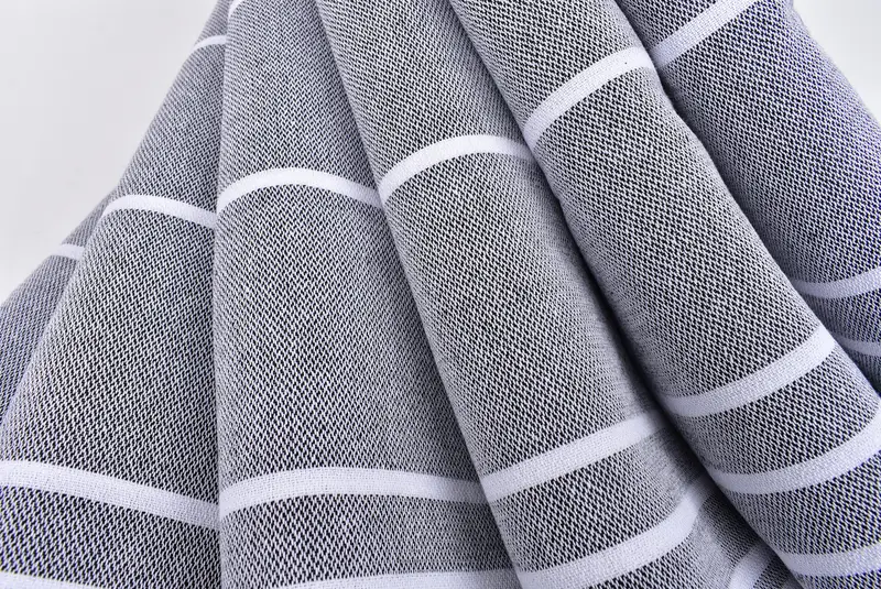 Personalized Wedding Gift For Couple, 38x18 Cotton Striped Towel, Travel Towel, Personalized Gift, Turkish Hand Towel, Monogram Kitchen Towel - 5