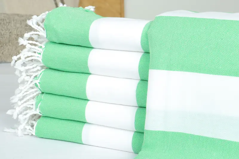64x64 Cotton Striped Towel, Shower Curtain, Wedding Gift For Bride, Beach Theme Wedding Gift, Woven Blanket, Personalized Gifts, Bachelorette Gifts - 2