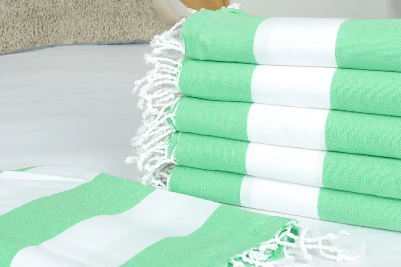 64x64 Cotton Striped Towel, Shower Curtain, Wedding Gift For Bride, Beach Theme Wedding Gift, Woven Blanket, Personalized Gifts, Bachelorette Gifts - 3