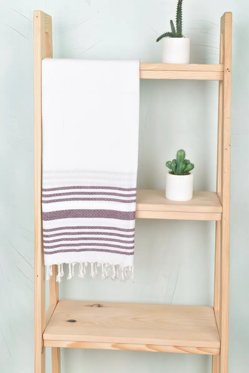 70x40 Cotton Striped Towel, Turkish Towel USA, Summer Gift, Quick-dry peshtemal, Gym Towel, Pool Towels, Bridal Shower Favor, Best Wedding Gift - 8