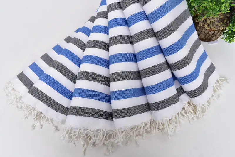 Bridesmaid Gifts Personalized, Bachelorette Party Gifts Bridesmaids, Organic Turkish towel, 64x36 Cotton Striped Towel, Best Friend Gift - 4