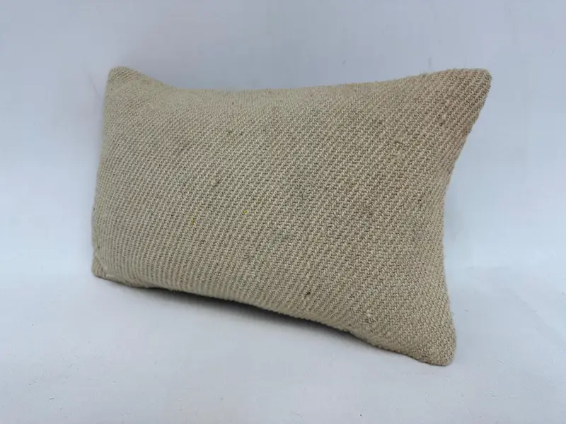 Home Decor Pillow, Neutral Cushion Cover, 12x20 Beige Cushion Cover, Cushion Case, Tribal Pillow Sham, Antique Pillows, Kilim Pillow Cover - 4